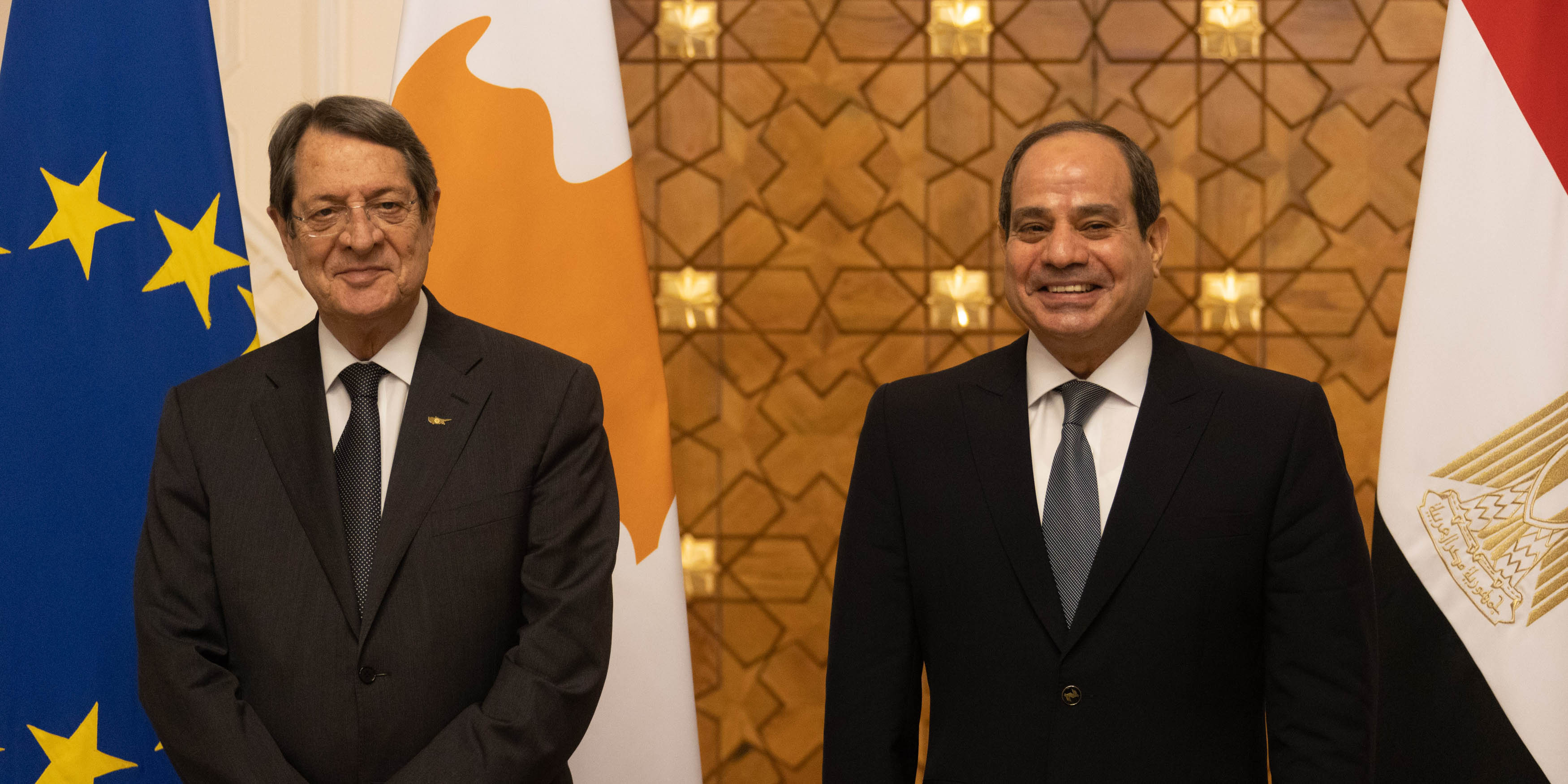 Θερμή υποδοχή επεφύλαξε στον Πρόεδρο Αναστασιάδη ο Αιγύπτιος Πρόεδρος κατά την ιστορική 1η Διακυβερνητική