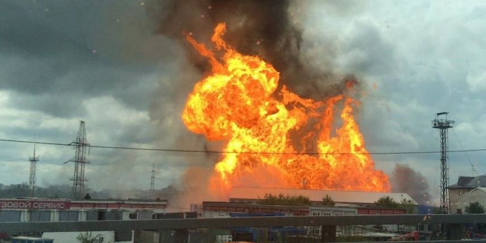 Συγκλονιστική έκρηξη αγωγού υγραερίου στη Ρωσία – Τουλάχιστον έξι τραυματίες – VIDEO