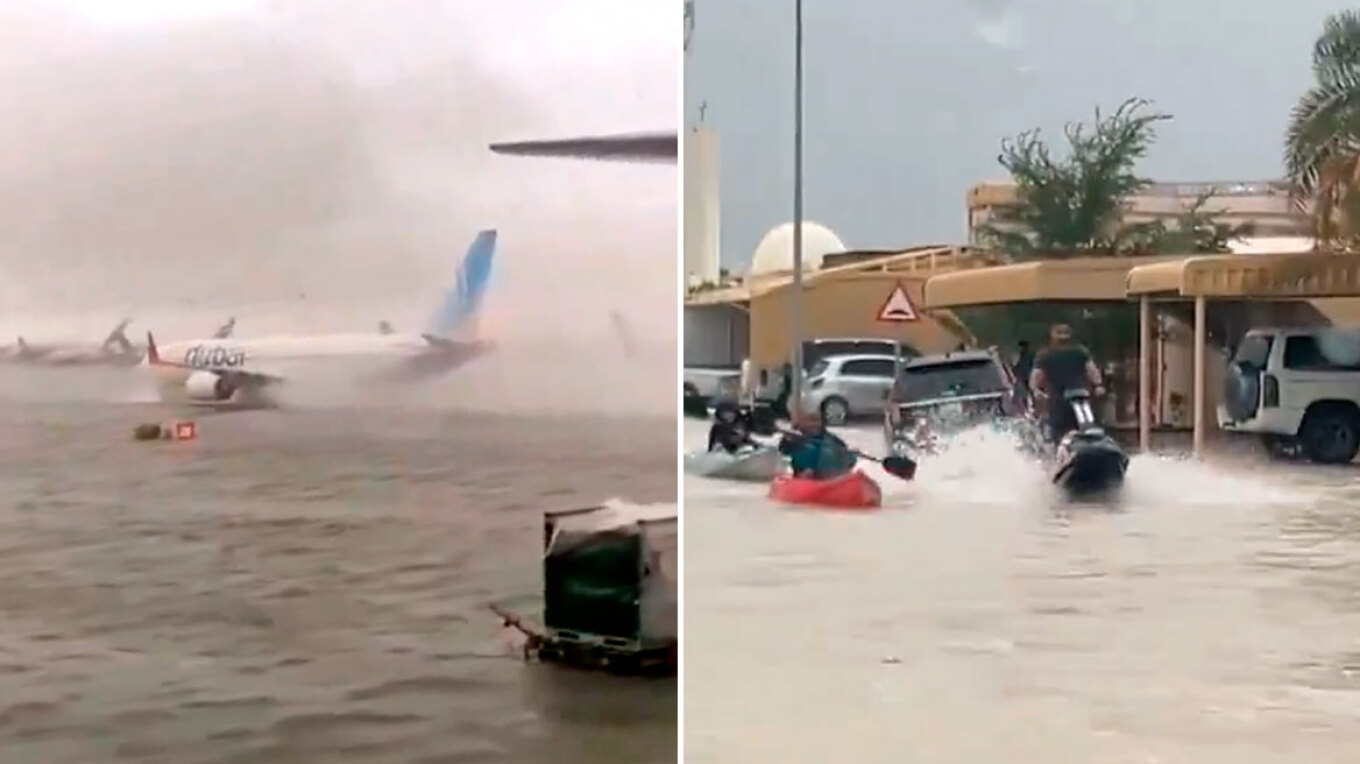 Βούλιαξε το Ντουμπάι μετά την καταρρακτώδη βροχή: Βίντεο με το χάος στο αεροδρόμιο και τους δρόμους ποτάμια