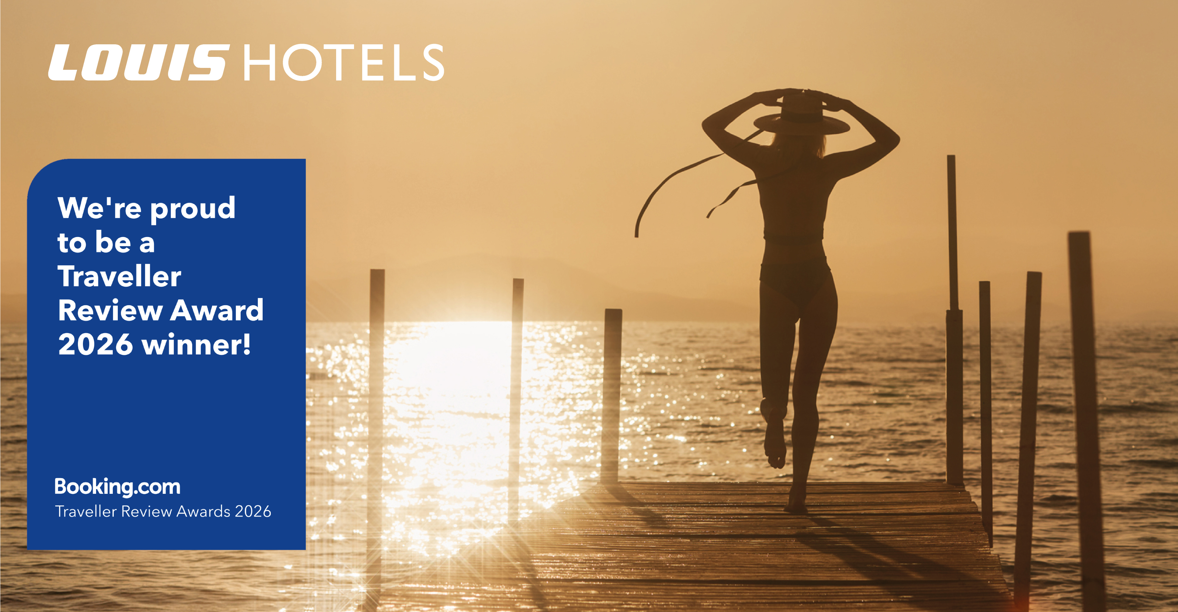  Παγκόσμια Διάκριση της Louis Hotels από την Booking.com! Ο Όμιλος απέσπασε βαθμολογία 9,0 στα 10 στα Traveller Review Awards 2026.