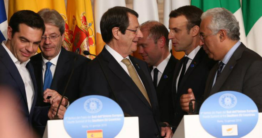 Ο Πρόεδρος ενημέρωσε τους ηγέτες των νοτίων χωρών της ΕΕ για παράνομες τουρκικές ενέργειες στην κυπριακή ΑΟΖ 