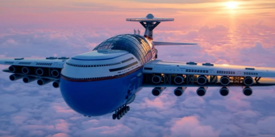 Το μέλλον των αερομεταφορών: Το ιπτάμενο ξενοδοχείο που θα μεταφέρει 5.000 επισκέπτες - Δείτε βίντεο