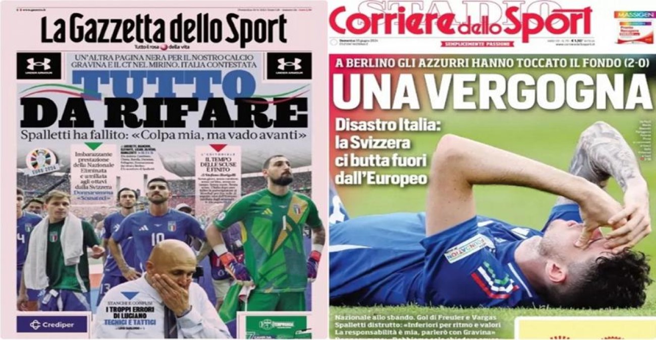 Άγριο κράξιμο από τα ιταλικά ΜΜΕ στην εθνική ομάδα: «Καταστροφή και ντροπή!»