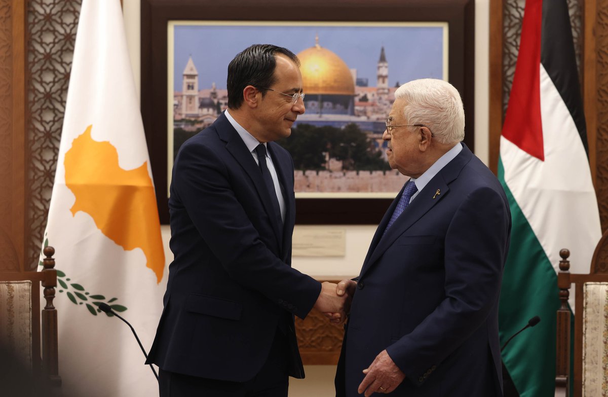 Διήμερη επίσκεψη στην Κύπρο πραγματοποιεί ο Πρόεδρος της Παλαιστίνης Μαχμούντ Αμπάς
