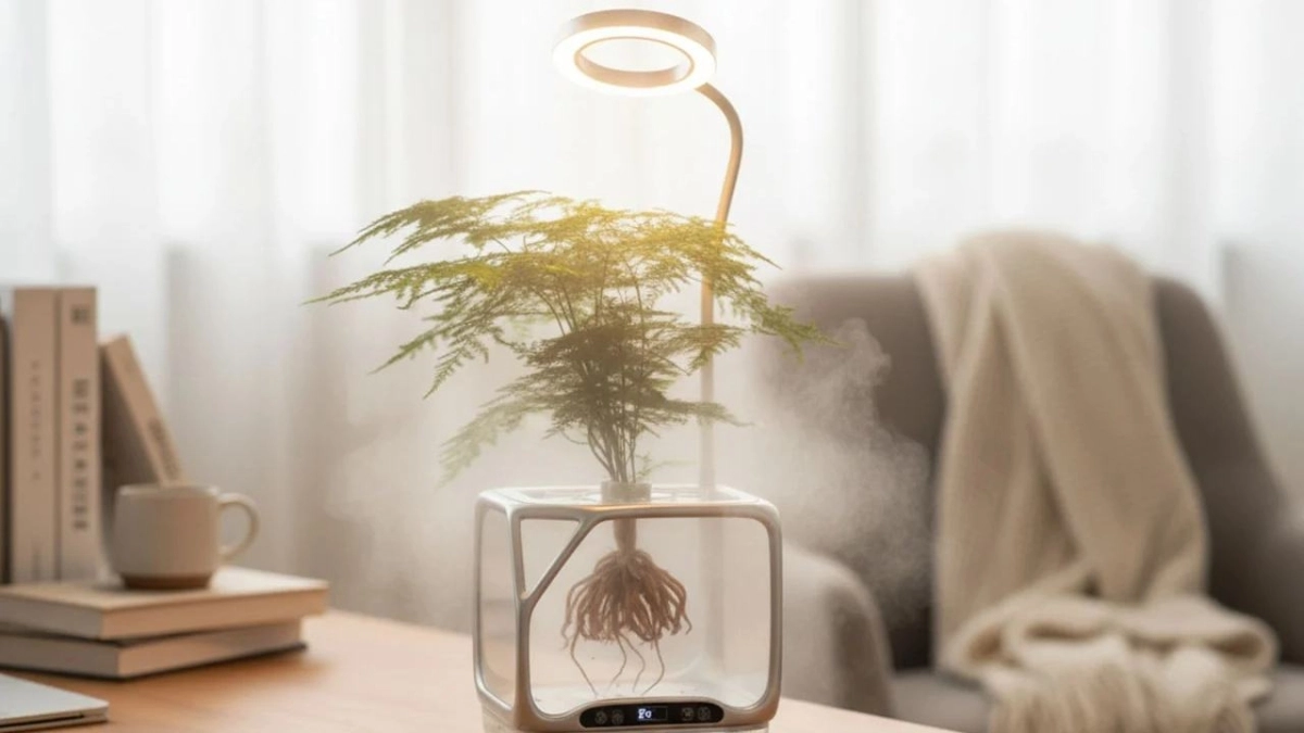 Η γλάστρα του μέλλοντος: Καλλιεργεί φυτά στον αέρα, χωρίς χώμα και νερό - Δείτε βίντεο