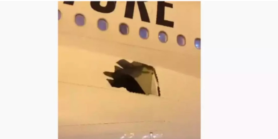 Αεροπλάνο ήταν στον αέρα για 14 ώρες έχοντας μια τρύπα
