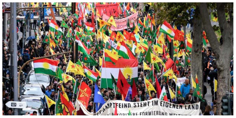 Γερμανία: 10.000 διαδήλωσαν στην Κολωνία υπέρ των Κούρδων και ενάντια στην τουρκική στρατιωτική επιχείρηση στη Συρία
