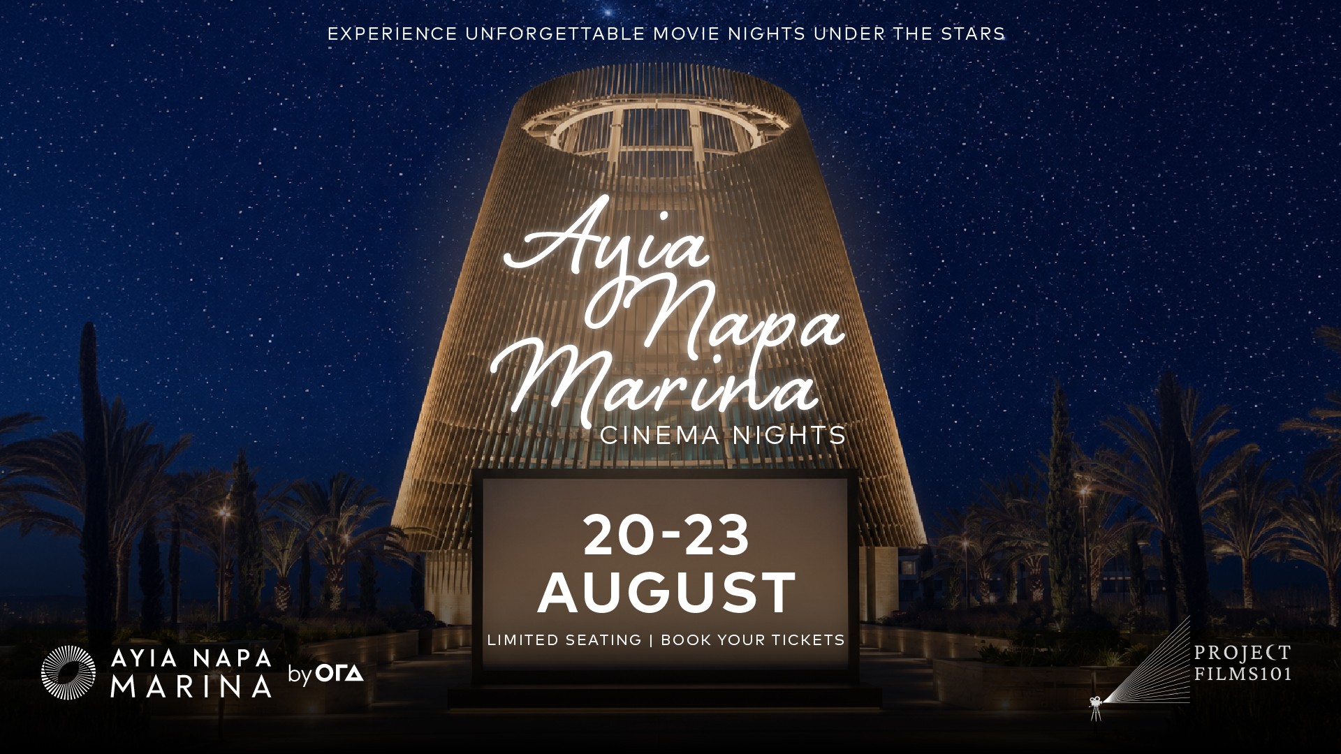 Ayia Napa Marina presents the most atmospheric open-air cinema experience of the Summer