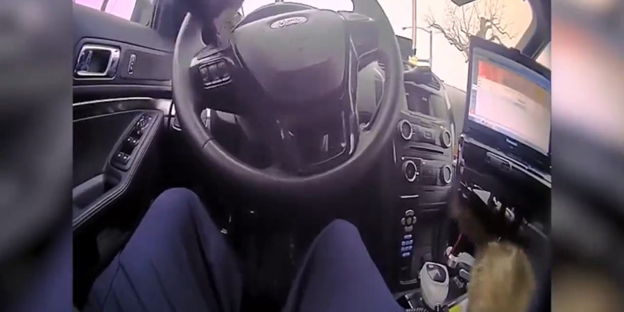 Αστυνομικός έσωσε το νέο χνουδωτό μέλος της οικογένειας του- VIDEO