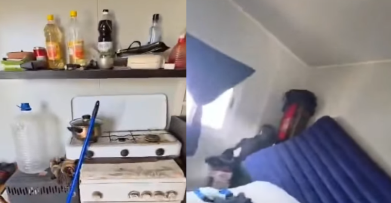 Συγκλονιστικό βίντεο: 19χρονος στην Κύπρο ζει μόνος σε λυόμενο στο βουνό χωρίς ρεύμα και νερό - Κάθε μέρα κουβαλά στους ώμους μπουκάλες για να πλυθεί