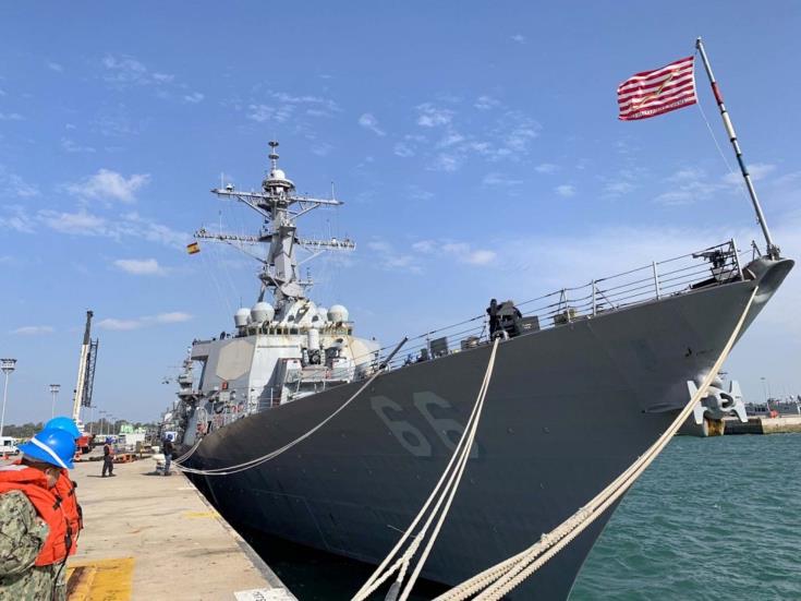 Στο λιμάνι της Λάρνακας το αμερικανικό αντιτορπιλικό USS Gonzales (DDG 66)