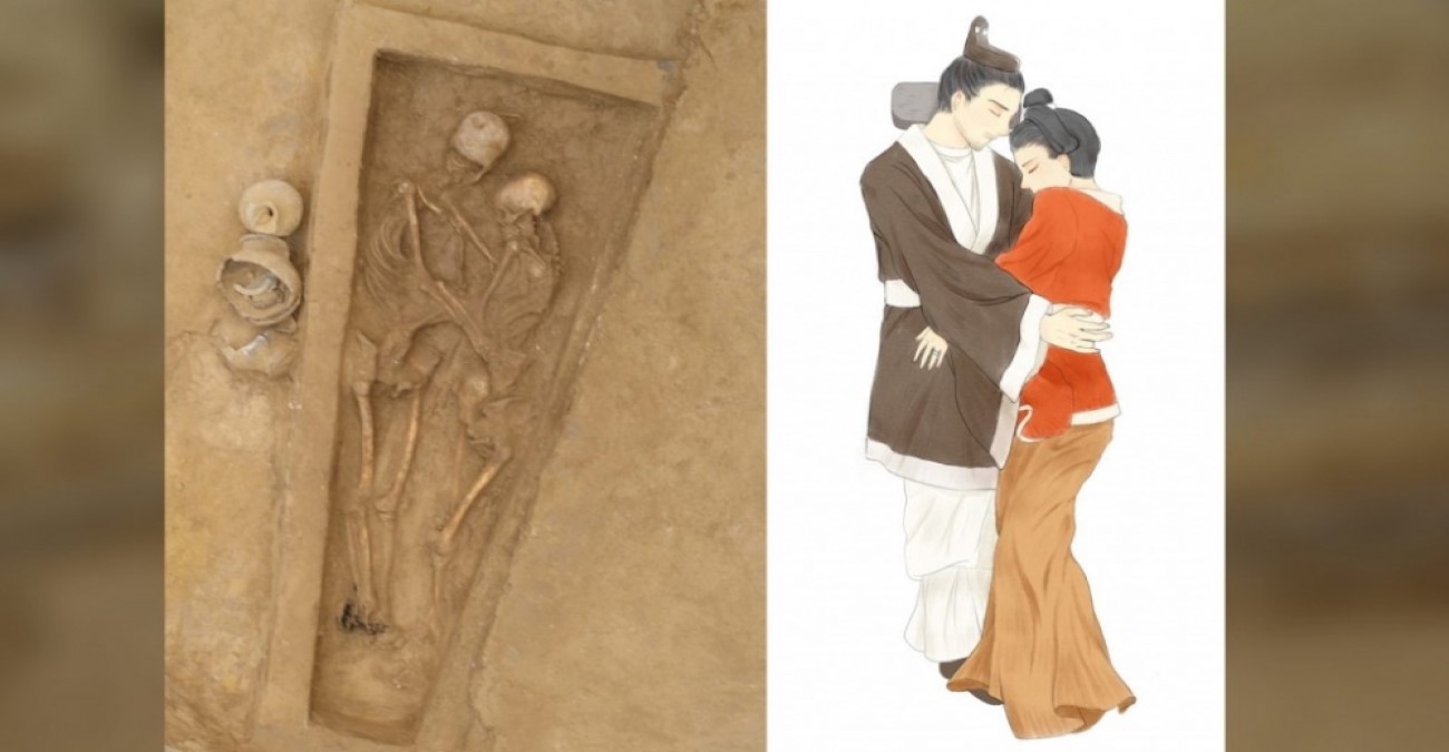 Για πάντα μαζί: Αρχαίος τάφος με ζευγάρι σφιχταγκαλιασμένο ανακαλύφθηκε στην Κίνα - Φωτογραφία