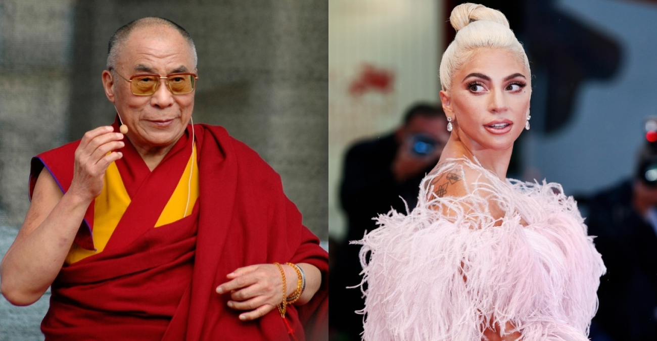 Όταν o Δαλάι Λάμα χάιδεψε το πόδι της... Lady Gaga - Δείτε βίντεο