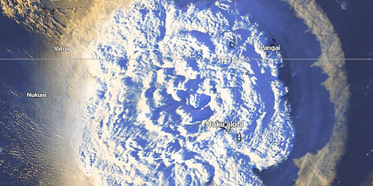 Εφθασε και στην Κύπρο το ωστικό κύμα από την έκρηξη του ηφαιστείου της Τόνγκα
