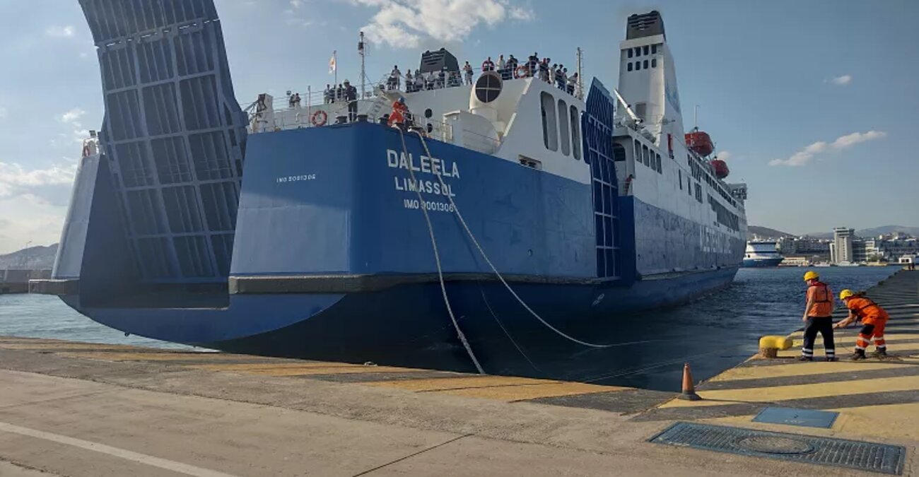 Ακτοπλοϊκή σύνδεση: Σηκώνει άγκυρα και σαλπάρει για Πειραιά το Daleela - Από Λεμεσό το πρώτο ταξίδι
