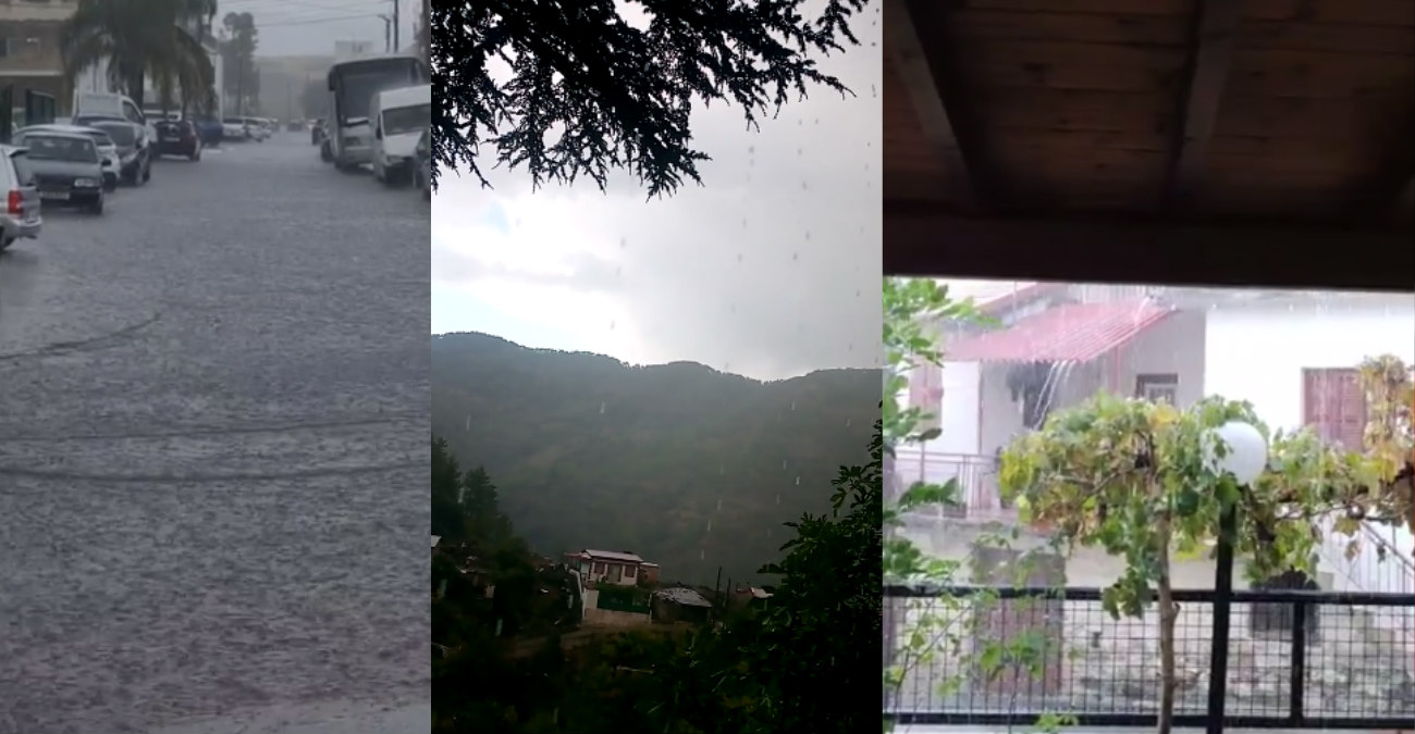 Έντονη βροχόπτωση και αστραπές σε διάφορα σημεία της Κύπρου - Αυλές και δρόμοι γέμισαν νερό - Δείτε βίντεο 