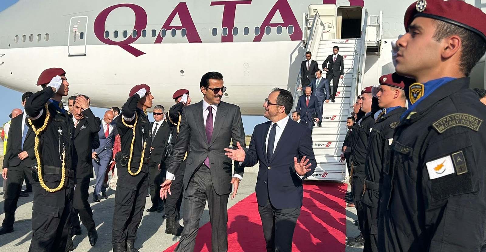 Η Κυβέρνηση Χριστοδουλίδη ανοίγει και νέο δίαυλο επικοινωνίας με τον Αραβικό κόσμο - Στην Κύπρο ο Εμίρης του Κατάρ