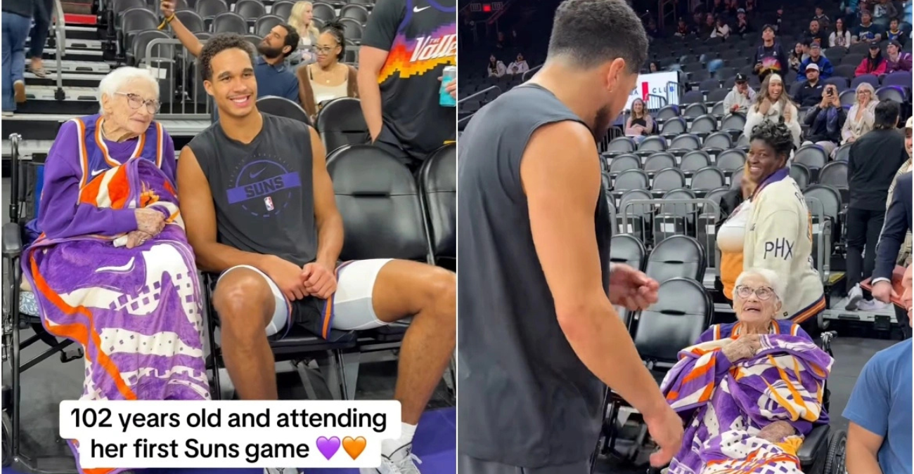 Μια 102χρονη ζει το πρώτο της αγώνα των Σανς: Η πιο τρυφερή στιγμή της σεζόν στο Φοίνιξ​, δείτε βίντεο
