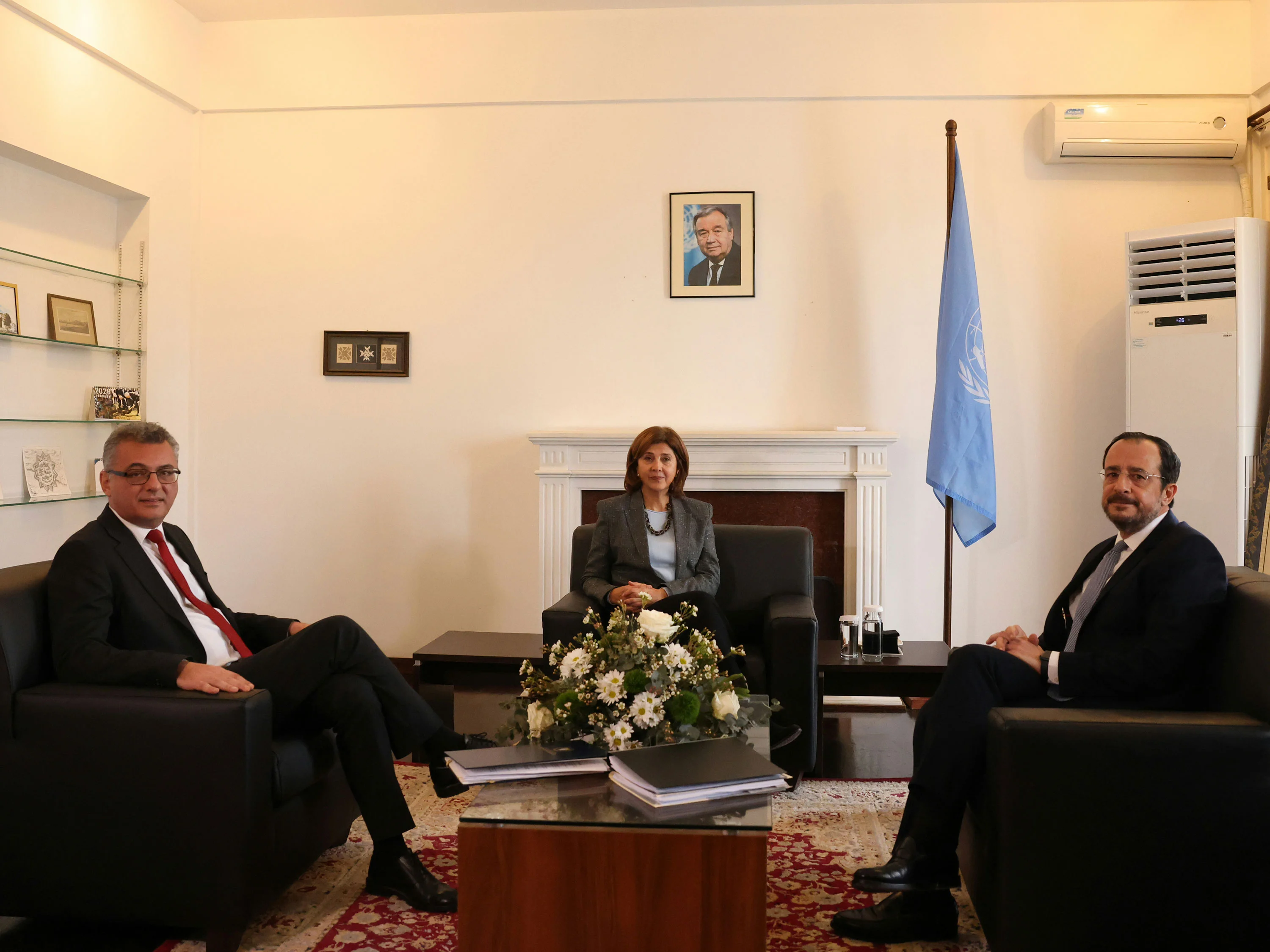 Ολοκληρώθηκε η τριμερής μετά από δύο ώρες – Τι αναφέρει η γραπτή δήλωση της Ολγκίν