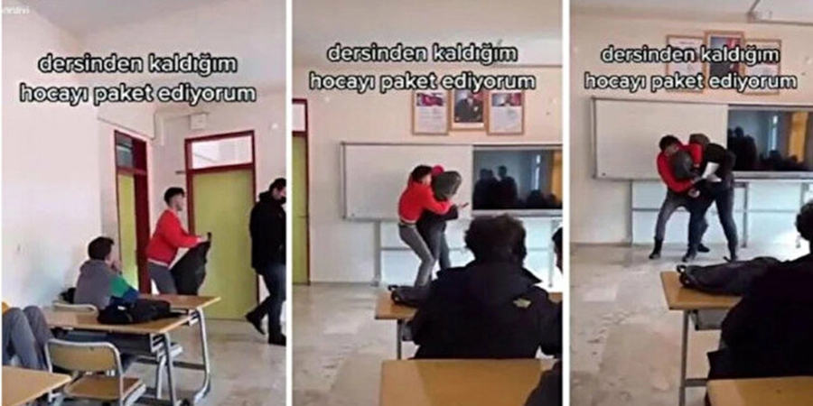 Tουρκία: Μαθητής σκεπάζει με σακούλα απορριμμάτων το κεφάλι καθηγητή του - Δείτε το βίντεο