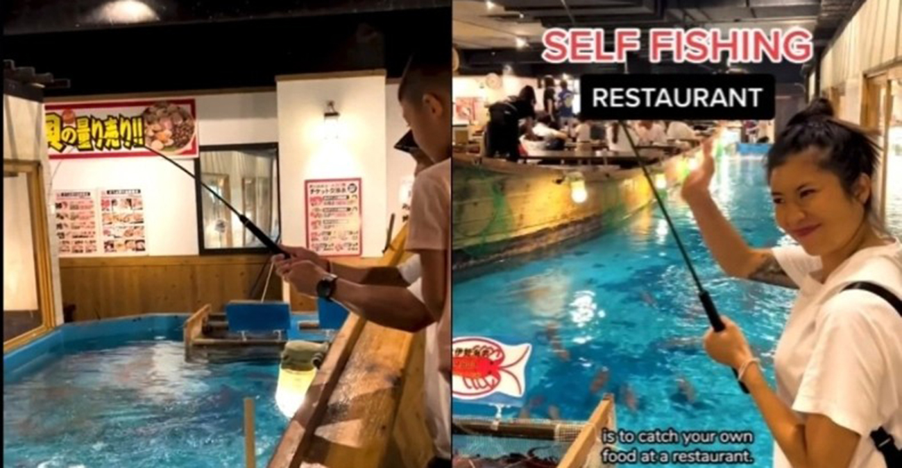 Το πιο περίεργο εστιατόριο βρίσκεται στην Ιαπωνία: Πρέπει να ψαρέψεις μόνος σου το ψάρι που θα φας -Δείτε βίντεο 
