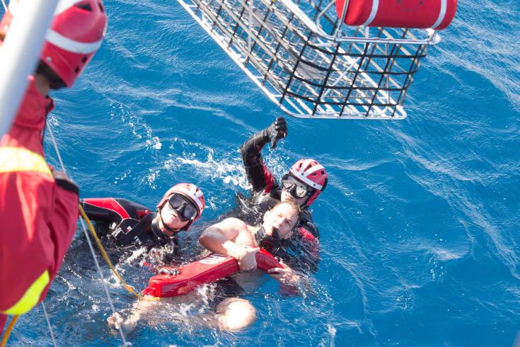 Κοινή άσκηση έρευνας και διάσωσης Κύπρου - Γαλλίας- Ναυτικό ατύχημα το σενάριο 