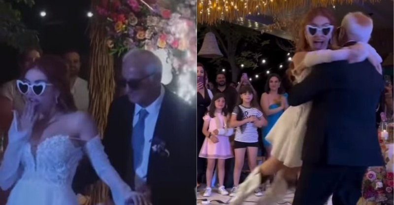 Video: Xριστιάνα Θεοδώρου: Χόρεψε trap με τον μπαμπά της στο γαμήλιο party