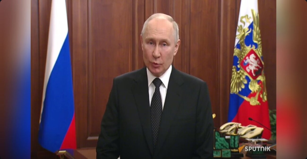 Διάγγελμα Πούτιν για «πραξικόπημα» Πριγκόζιν: «Είναι προδοσία, πισώπλατο μαχαίρωμα - Όλοι οι υπεύθυνοι θα τιμωρηθούν»