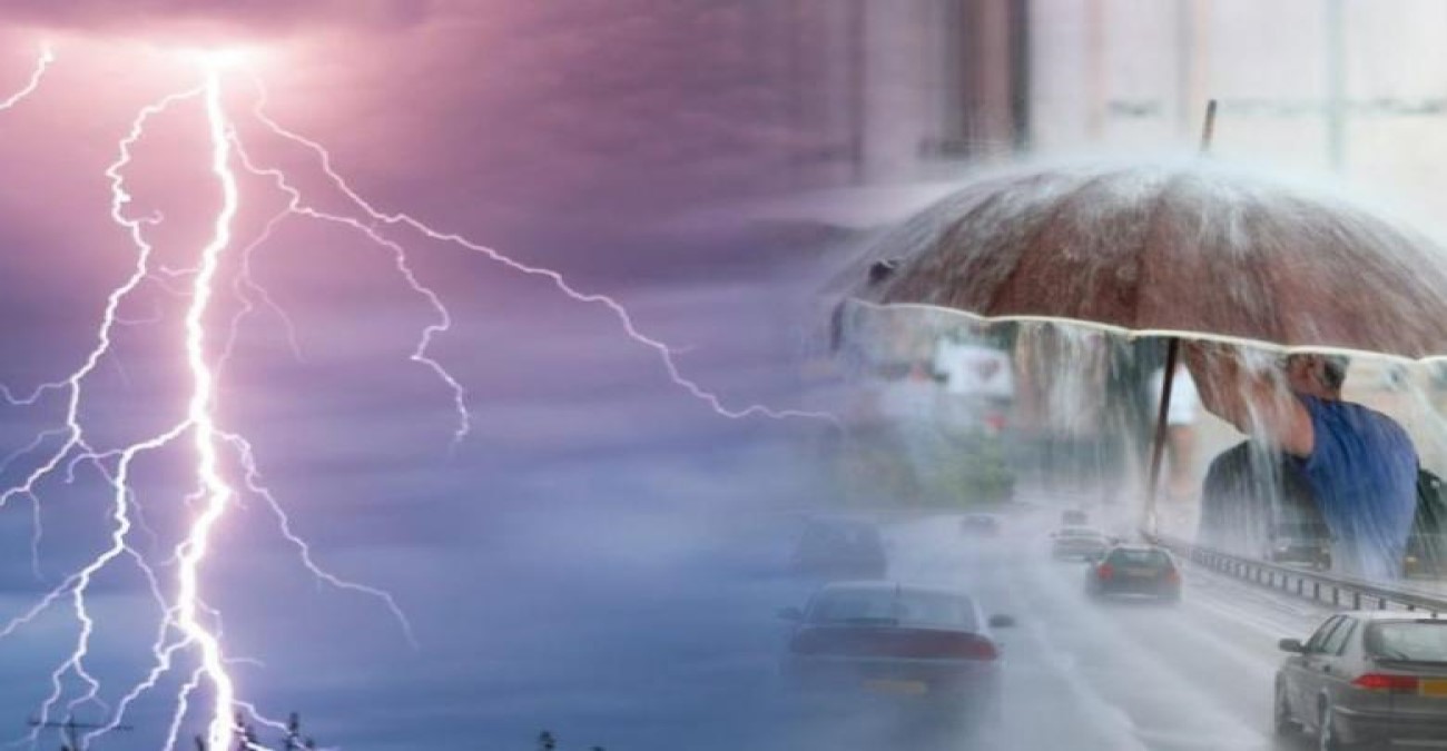 Κίτρινη προειδοποίηση για καταιγίδες εξέδωσε το Τμήμα Μετεωρολογίας
