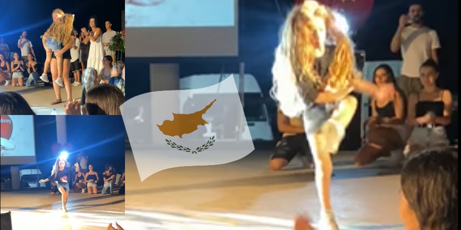 Συγκίνησε η μικρή Νικολέττα: Το κορίτσι που με δυσκολία περπατά χόρεψε λεβέντικα ζεϊμπέκικο στη Λάρνακα - Δείτε βίντεο