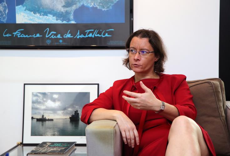 Γαλλίδα Πρέσβειρα στο ΚΥΠΕ: 'Στηρίζουμε την κυριαρχία της Κύπρου γιατί είναι σημαντική και όχι λόγω Total' 