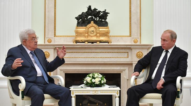 Τον Παλαιστίνιο Πρόεδρο Αμπάς δέχτηκε στο Κρεμλίνο ο Ρώσος Πρόεδρος Πούτιν 