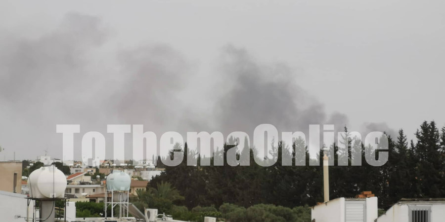 ΕΚΤΑΚΤΟ-ΛΕΥΚΩΣΙΑ: Πυρκαγιά στην Ποταμιά – Ορατή από τον Στρόβολο – ΦΩΤΟΓΡΑΦΙΕΣ