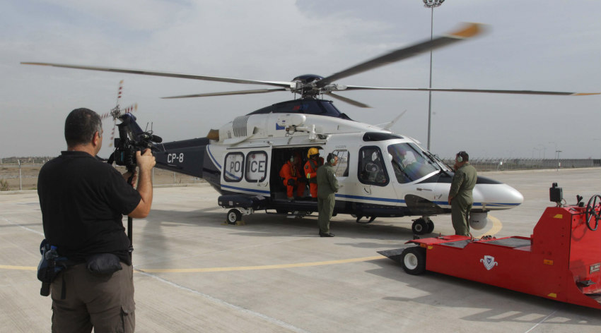 ΛΑΡΝΑΚΑ: Ελικόπτερο παρέλαβε τραυματία από γαλλικό πολεμικό πλοίο