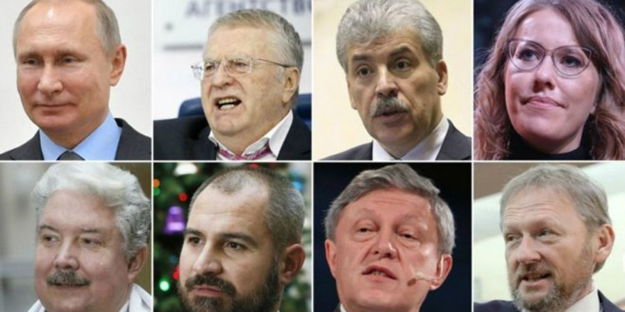Απέναντι στον Πούτιν επτά υποψήφιοι και ένας μεγάλος απών