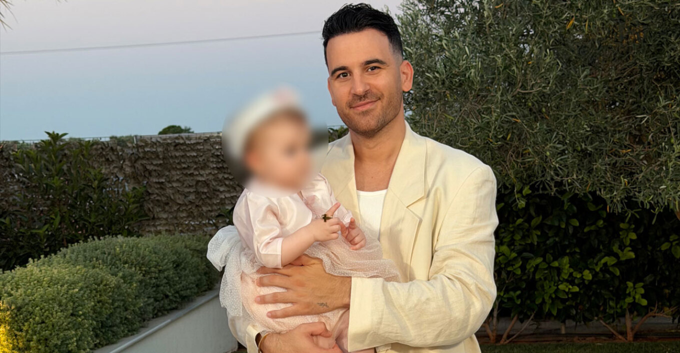 Ο Νικηφόρος έγινε για πρώτη φορά νονός, οι φωτογραφίες με τη βαφτιστήρα του