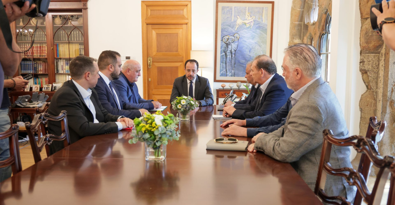 Επίσημη πρώτη για τη νέα ηγεσία ΕΔΕΚ στο Προεδρικό – Μήνυμα Χριστοδουλίδη για θεσμοθετημένη συνεργασία
