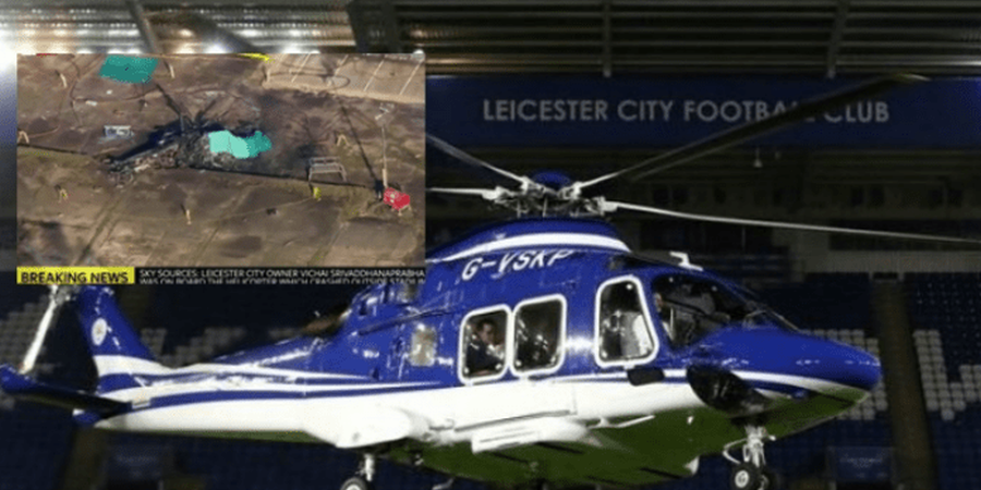 Σοκαριστικές εικόνες – Καταστράφηκε ολοσχερώς το ελικόπτερο του αφεντικού της Λέστερ – VIDEO