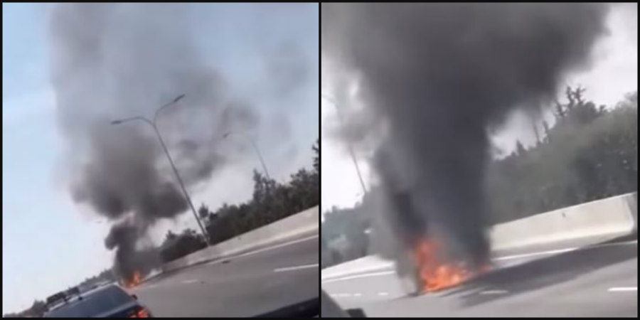 ΤΡΟΧΑΙΟ ΛΑΡΝΑΚΑΣ: Ο λόγος που τυλίχθηκε στις φλόγες το όχημα - Εγκατέλειψε έγκαιρα ο οδηγός 