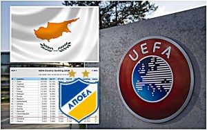 UEFA RANKING-15η θέση: Η ΒΑΘΜΟΛΟΓΙΑ πριν το ΑΠΟΕΛ-Βασιλεία – Το ιδανικό σενάριο και τα κρίσιμα ματς