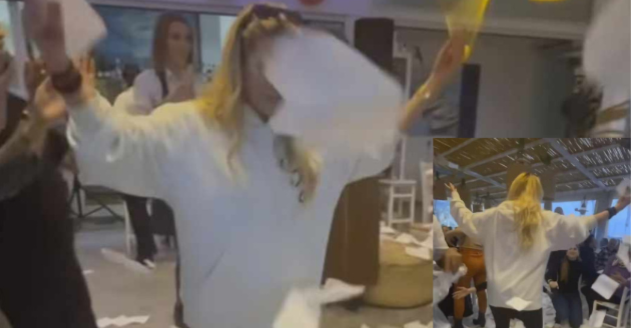 Κύπρια παρουσιάστρια χορεύει ζεϊμπέκικο και ξεσηκώνει το μαγαζί - Βίντεο