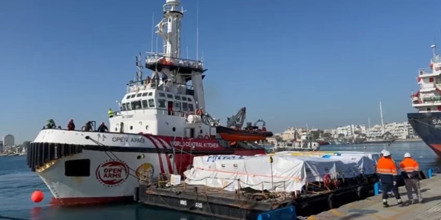 Γάζα - Αμάλθεια: Έφθασε το «Open Arms» και ξεφορτώνει φαγητό - Ετοιμάζεται κι άλλο πλοίο - Δείτε βίντεο