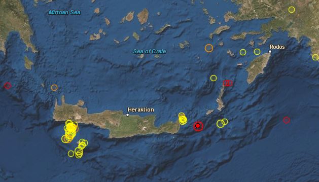 Ισχυρός σεισμός ταρακούνησε την Κρήτη- Οι πρώτες πληροφορίες