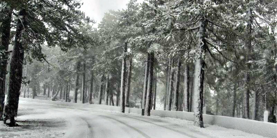 Μαγευτική εικόνα και προμηνύεται νέα χιονόπτωση στο Τρόοδος -ΒΙΝΤΕΟ