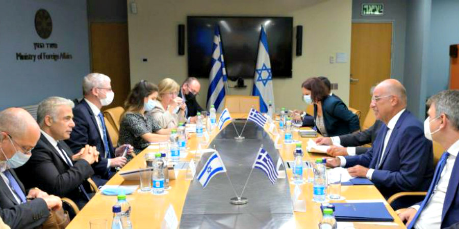 Τις εξελίξεις σε Ανατολική Μεσόγειο και Μέση Ανατολή συζήτησαν οι ΥΠΕΞ Ελλάδας-Ισραήλ 