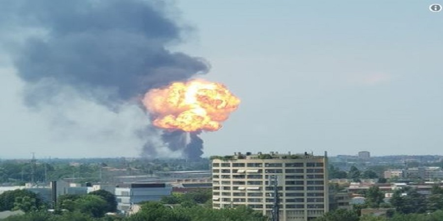 Μεγάλη έκρηξη κοντά στο αεροδρόμιο της Μπολόνια – VIDEO 
