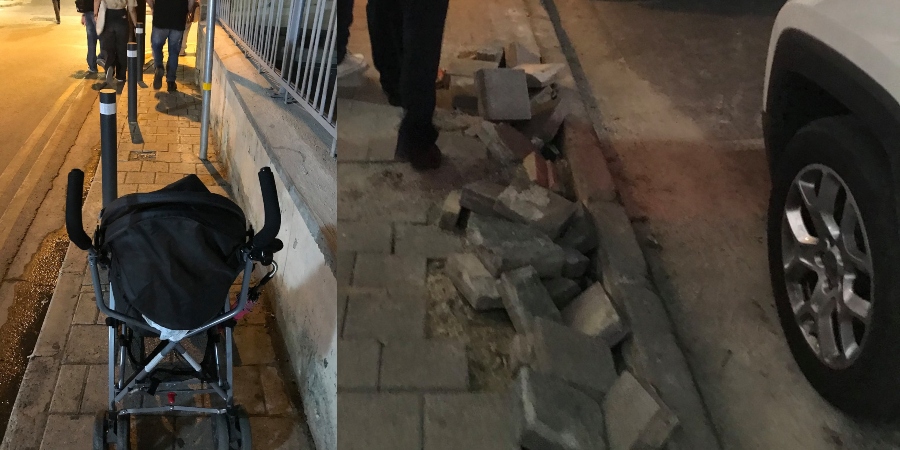 Εικόνες ντροπής στη Λευκωσία: Επικίνδυνα πεζοδρόμια , καροτσάκια με βρέφη ρισκάρουν να χτυπηθούν απο αυτοκίνητα