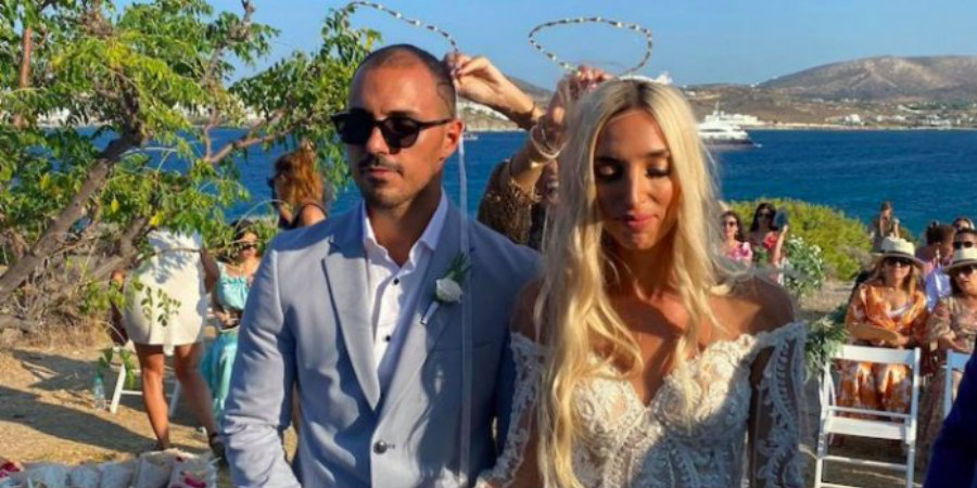 Ανδρεάνα Φραγκούδη – Πάνος Δημητριάδης: Μόλις παντρεύτηκαν! (εικόνες-βίντεο)