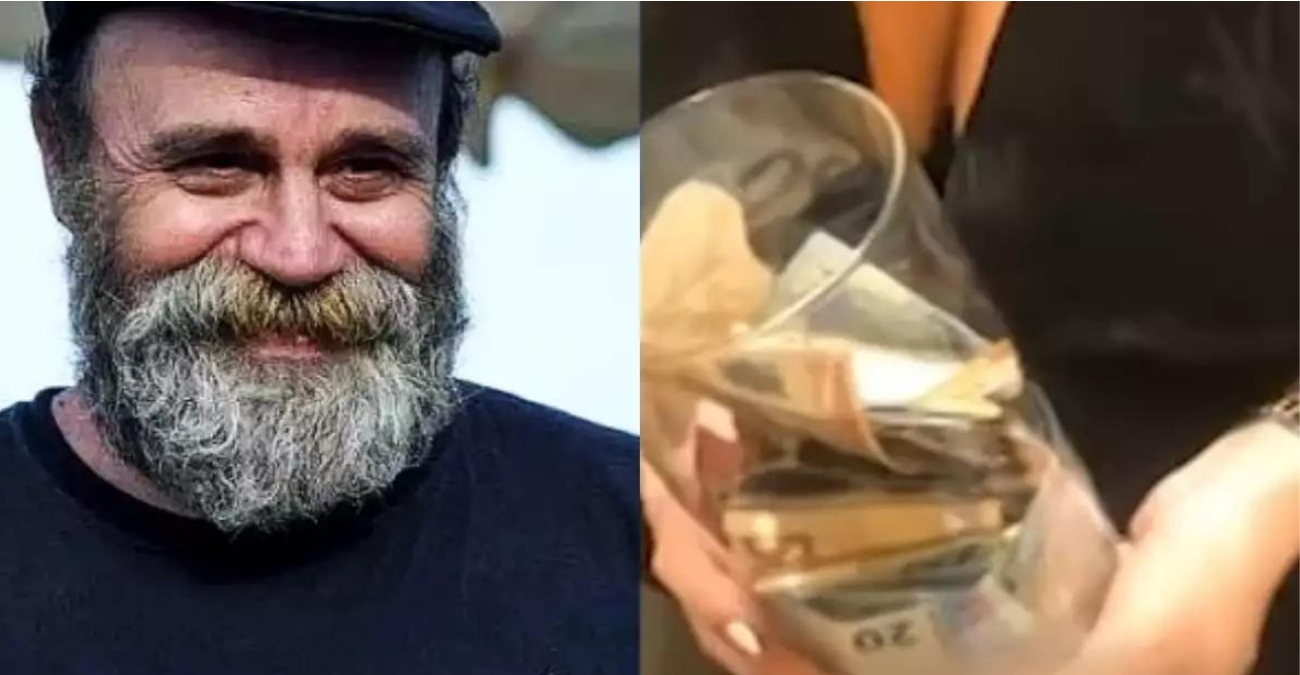 Κωνσταντίνος Πολυχρονόπουλος: Η στιγμή που παίρνει χρήματα από βάζο με δωρεές για τον Άλλο Άνθρωπο επικαλούμενος έξωση
