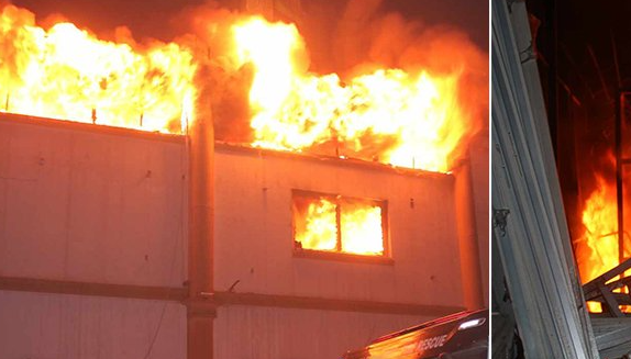Σε εξέλιξη μεγάλη πυρκαγιά σε εργοστάσιο στην κατεχόμενη Λευκωσία - Δείτε εικόνες 